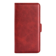 Oppo A76 / Oppo A96 Hoesje, MobyDefend Luxe Wallet Book Case (Sluiting Zijkant), Rood