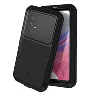Samsung Galaxy A53 Hoes - Love Mei Metalen Case - Extreme Protection - Zwart