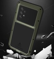 Samsung Galaxy A53 Hoes, Love Mei, Metalen Extreme Protection Case, Zilvergrijs