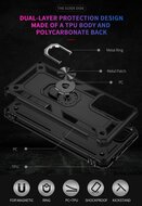 Xiaomi Redmi Note 11 Pro Hoesje - MobyDefend Pantsercase Met Draaibare Ring - Rood