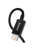 Baseus USB-A naar Lightning kabel, 1 Meter, Zwart