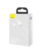 Baseus USB-A naar Lightning kabel, 1,5 Meter, Wit