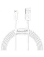 Baseus USB-A naar Lightning kabel, 2 Meter, Wit