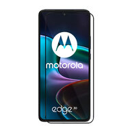 Motorola Edge 30 Screenprotector, MobyDefend Gehard Glas Screensaver, Zwarte Randen