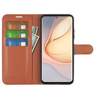Sony Xperia 10 IV Hoesje - MobyDefend Kunstleren Wallet Book Case (Sluiting Voorkant) - Bruin