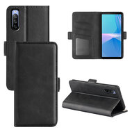 Sony Xperia 10 IV Hoesje, MobyDefend Luxe Wallet Book Case (Sluiting Zijkant), Zwart