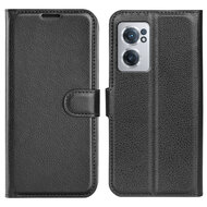 OnePlus Nord CE 2 Hoesje, MobyDefend Kunstleren Wallet Book Case (Sluiting Voorkant), Zwart