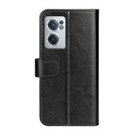 OnePlus Nord CE 2 Hoesje - MobyDefend Wallet Book Case (Sluiting Achterkant) - Zwart