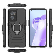 OnePlus Nord CE 2 Hoesje - MobyDefend Dubbelgelaagde Pantsercase Met Standaard - Zwart
