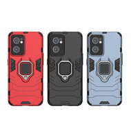 OnePlus Nord CE 2 Hoesje - MobyDefend Dubbelgelaagde Pantsercase Met Standaard - Zwart