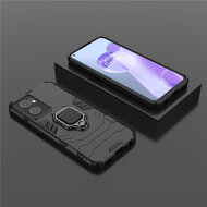 OnePlus Nord CE 2 Hoesje - MobyDefend Dubbelgelaagde Pantsercase Met Standaard - Zwart