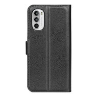 Motorola Moto G52 Hoesje - MobyDefend Kunstleren Wallet Book Case (Sluiting Voorkant) - Zwart