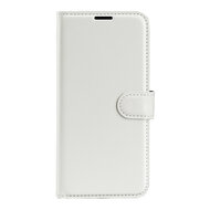 Motorola Moto G52 Hoesje, MobyDefend Kunstleren Wallet Book Case (Sluiting Voorkant), Wit
