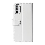 Motorola Moto G52 Hoesje, MobyDefend Wallet Book Case (Sluiting Achterkant), Wit