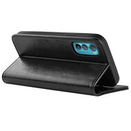 Motorola Edge 30 Hoesje - MobyDefend Wallet Book Case (Sluiting Achterkant) - Zwart