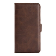 Motorola Edge 30 Hoesje, MobyDefend Luxe Wallet Book Case (Sluiting Zijkant), Bruin