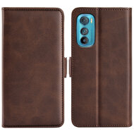 Motorola Edge 30 Hoesje - MobyDefend Luxe Wallet Book Case (Sluiting Zijkant) - Bruin