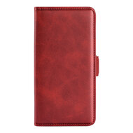 Motorola Edge 30 Hoesje, MobyDefend Luxe Wallet Book Case (Sluiting Zijkant), Rood