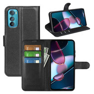 Motorola Edge 30 Hoesje, MobyDefend Kunstleren Wallet Book Case (Sluiting Voorkant), Zwart