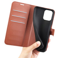Samsung Galaxy M53 Hoesje - MobyDefend Kunstleren Wallet Book Case (Sluiting Voorkant) - Bruin