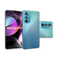 Motorola Edge 30 Hoesje - MobyDefend Transparante TPU Backcover - Volledig Doorzichtig