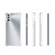 Motorola Moto E32 / E32S Hoesje - MobyDefend Transparante Shockproof TPU Backcover - Verstevigde Hoeken - Volledig Doorzichtig