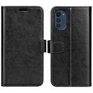 Motorola Moto E32 / E32S Hoesje - MobyDefend Wallet Book Case (Sluiting Achterkant) - Zwart