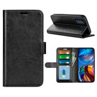 Motorola Moto E32 / E32S Hoesje - MobyDefend Wallet Book Case (Sluiting Achterkant) - Zwart