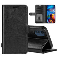 Motorola Moto E32 / E32S Hoesje - MobyDefend Wallet Book Case (Sluiting Achterkant) - Zwart