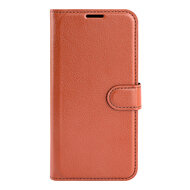 Motorola Moto E32 / E32S Hoesje - MobyDefend Kunstleren Wallet Book Case (Sluiting Voorkant) - Bruin