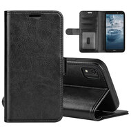 Nokia C2-2E Hoesje - MobyDefend Wallet Book Case (Sluiting Achterkant) - Zwart