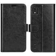 Nokia C2-2E Hoesje - MobyDefend Wallet Book Case (Sluiting Achterkant) - Zwart