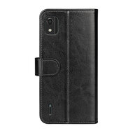 Nokia C2-2E Hoesje - MobyDefend Wallet Book Case (Sluiting Achterkant) - Zwart