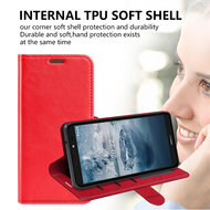 Nokia C2-2E Hoesje - MobyDefend Wallet Book Case (Sluiting Achterkant) - Bruin