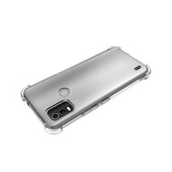 Nokia C21 Plus Hoesje, MobyDefend Transparante Shockproof TPU Gelcase, Verstevigde Hoeken, Volledig Doorzichtig