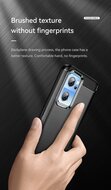 OnePlus Nord CE 2 Hoesje - MobyDefend TPU Backcover - Geborstelde Metaal &amp; Carbon-Look - Zwart