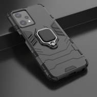 OnePlus Nord CE 2 Lite Hoesje - MobyDefend Dubbelgelaagde Pantsercase Met Standaard - Zwart