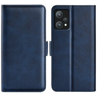 OnePlus Nord CE 2 Lite Hoesje, MobyDefend Luxe Wallet Book Case (Sluiting Zijkant), Blauw