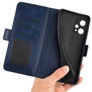 OnePlus Nord CE 2 Lite Hoesje - MobyDefend Luxe Wallet Book Case (Sluiting Zijkant) - Blauw