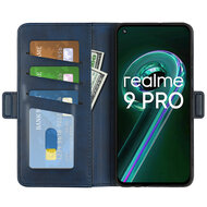 OnePlus Nord CE 2 Lite Hoesje, MobyDefend Luxe Wallet Book Case (Sluiting Zijkant), Blauw