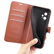 OnePlus Nord CE 2 Lite Hoesje, MobyDefend Kunstleren Wallet Book Case (Sluiting Voorkant), Bruin