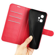 OnePlus Nord CE 2 Lite Hoesje - MobyDefend Kunstleren Wallet Book Case (Sluiting Voorkant) - Rood