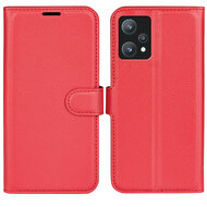 OnePlus Nord CE 2 Lite Hoesje, MobyDefend Kunstleren Wallet Book Case (Sluiting Voorkant), Rood