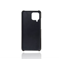 Samsung Galaxy M53 Hoesje - MobyDefend Lederen Backcover Met Vakjes Voor Pasjes - Zwart