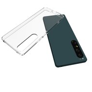 Sony Xperia 1 IV Hoesje, MobyDefend Transparante TPU Gelcase, Volledig Doorzichtig