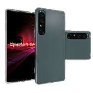 Sony Xperia 1 IV Hoesje, MobyDefend Transparante TPU Gelcase, Volledig Doorzichtig