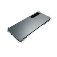 Sony Xperia 1 IV Hoesje, MobyDefend Transparante Shockproof TPU Gelcase, Verstevigde Hoeken, Volledig Doorzichtig