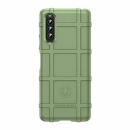 Sony Xperia 10 IV Hoesje, Rugged Shield TPU Gelcase, Groen