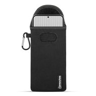 Hoesje voor Nothing Phone 1 - MobyDefend Neopreen Pouch Met Karabijnhaak - Insteekhoesje - Riemlus Hoesje - Zwart
