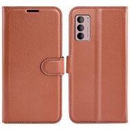 Motorola Moto G42 Hoesje - MobyDefend Kunstleren Wallet Book Case (Sluiting Voorkant) - Bruin
